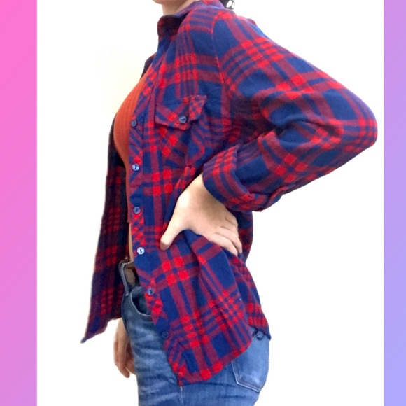 🆕New Idea: Blue & Red Flannel ❤️💙 - Picture 3 of 6